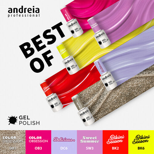 Gellak - Andreia Professional - Best Of Collection - set van 6 kleuren