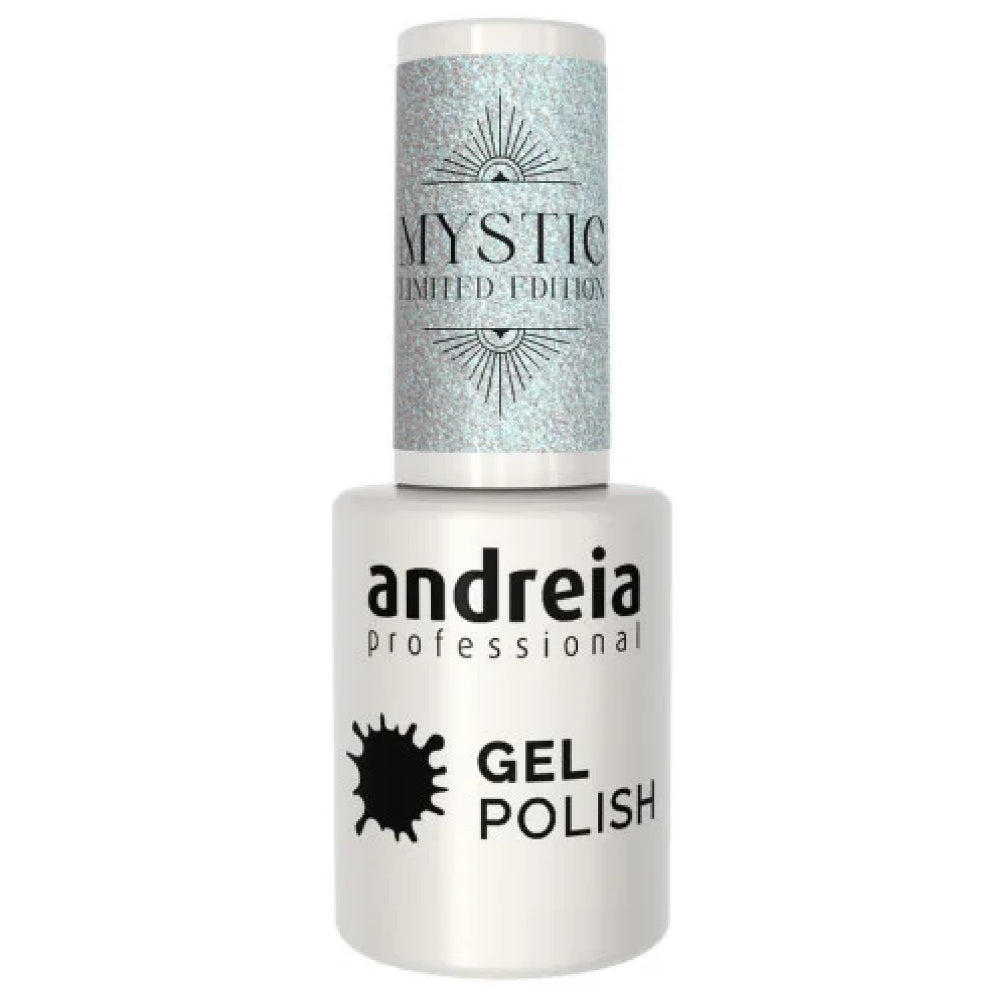 Andreia Gellak - Transparant Blauw en Gouden Mysterieuze Glitters - Mystic MS1 - 10,5ml