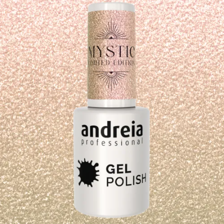 Andreia Gellak - Transparant Roze en Gouden Magische Glitter - Mystic MS2 - 10,5ml